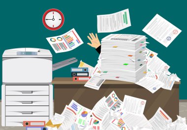 kağıt işi web pankartı, basitçe vektör illüstrasyonu 