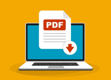 Pdf web pankartı, basitçe vektör illüstrasyonuName   