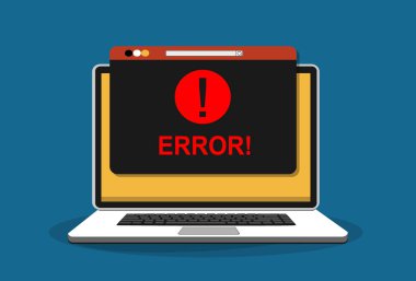 Hata web pankartı, basitçe vektör illüstrasyonu  
