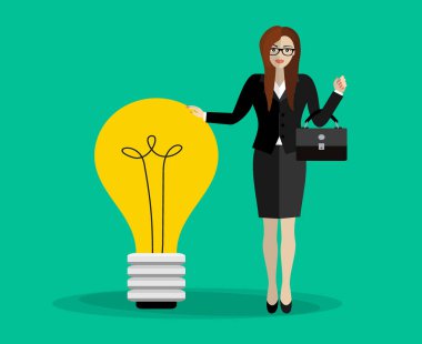 Fikir kavramı web pankartı, basitçe vektör illüstrasyonu 