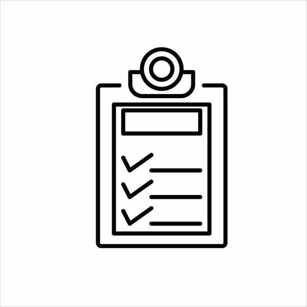 Colorless Task Board Icon Vector Illustration Modern Design — Stock Vector