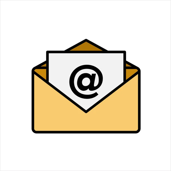 Email Ikona Vektorové Ilustrace Moderní Design — Stockový vektor