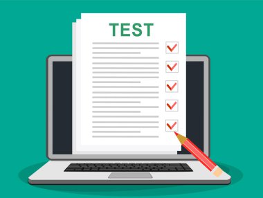 test pankartı, basitçe vektör illüstrasyonu 