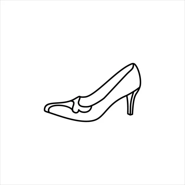 Female Shoe Simply Vector Illustration — 스톡 벡터