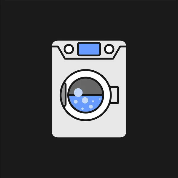 Icono Lavadora Simplemente Vector Ilustración — Vector de stock