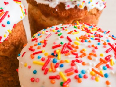 Closeup Paskalya kek.