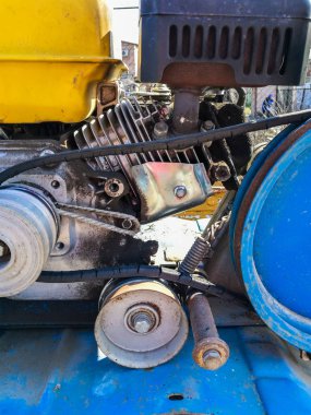 Kültivatör makine yakın çekim.