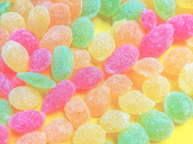 Tatlı renkli lolipop arka plan. 