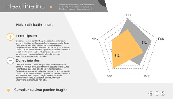 Vektorové ilustrace sada infografiky. Šablona pro brožury, obchod, webdesign — Stockový vektor