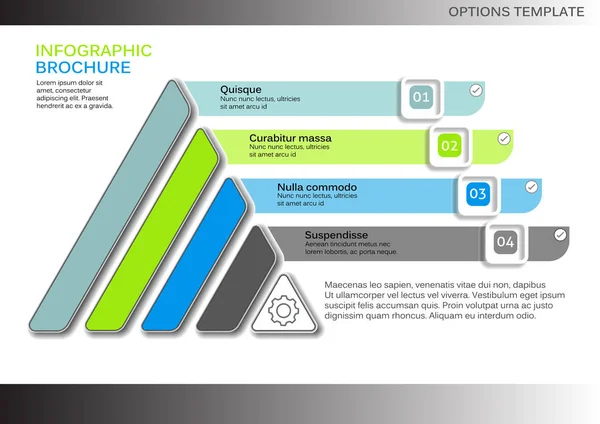 Conjunto de infográficos de ilustração vetorial. Modelo para brochura, negócios, web design . — Vetor de Stock