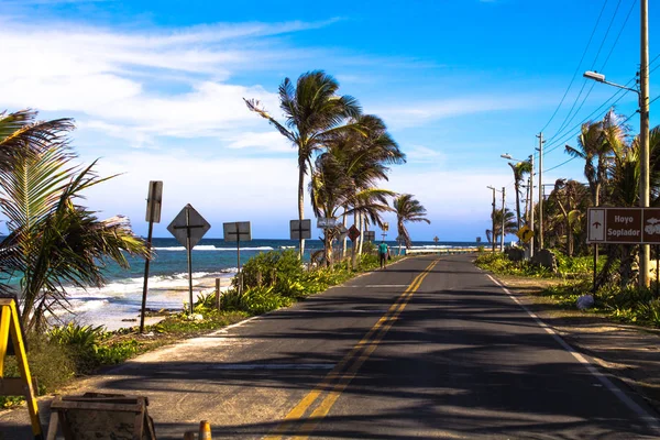 SAN ANDRES ISLAND ROAD - COLOMBIA — Stock Photo, Image