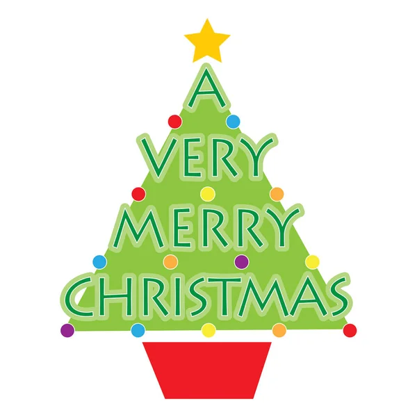 A Very Merry Christmas — Stock Vector