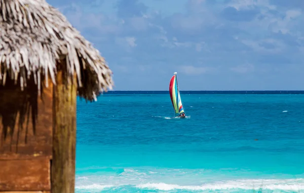 Plaj evinden görünüm-Stok Fotoğrafları