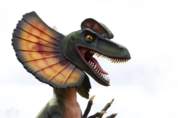 Dilophosaurus onun dişler-Stock Photos gösterilen dinozor