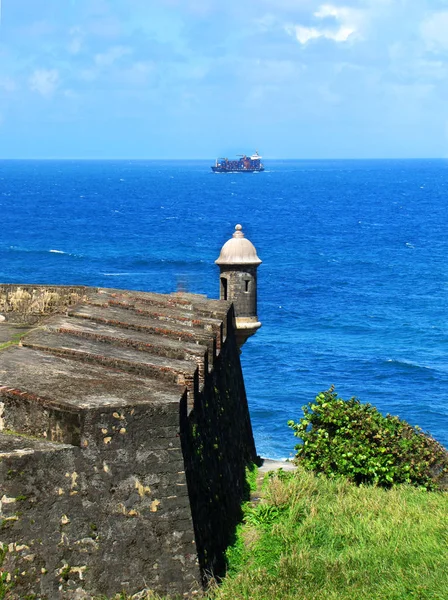 San Cristobal castle San Juan Puerto Rico denizde kulesiyle izle