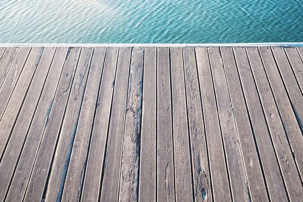 Old wood bridge pier — Stock Photo, Image