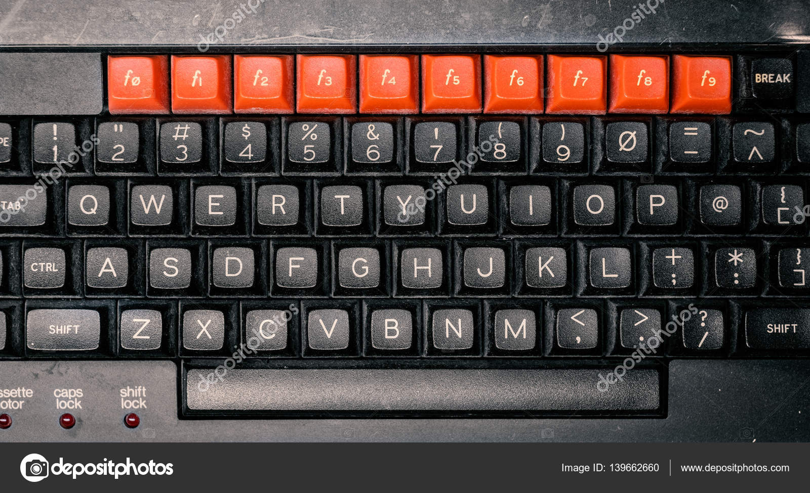 Retro vintage computer keyboard \u2014 Stock Photo © huebert