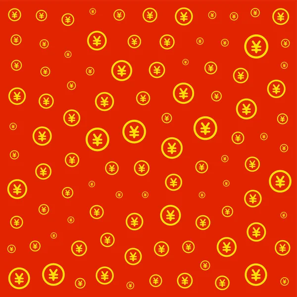 RMB currency pattern tile — Stock Vector