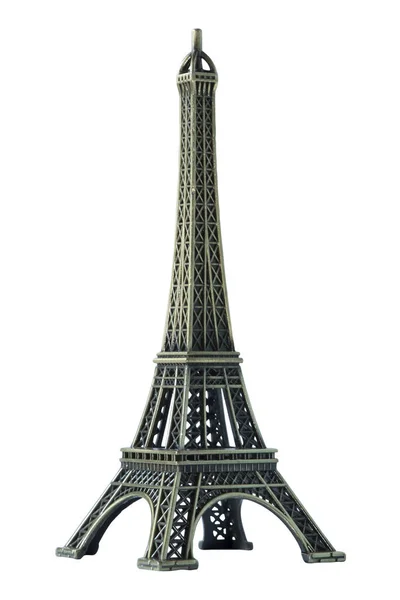 Modelo Eiffel isolado no fundo branco — Fotografia de Stock