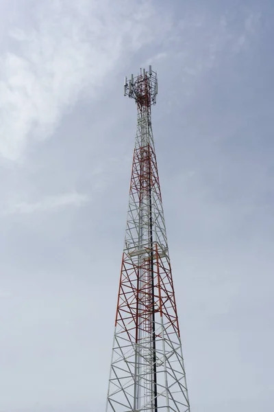 Telephone transmission pole — Stock Photo, Image