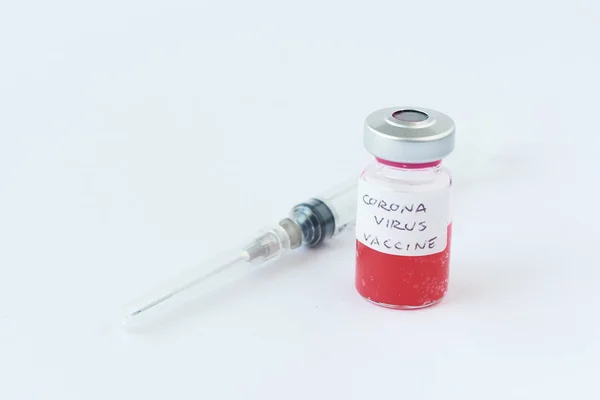 Vaksinens konsept mot Wuhan-koronavirus – stockfoto
