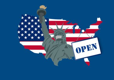 Ülkeyi karantinaya aldıktan sonra Amerika 'yı yeniden açma kavramları 