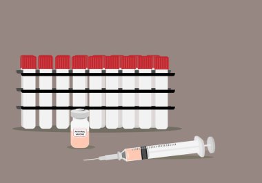 Koronavirüs salgınının önlenmesi için aşı kavramı.