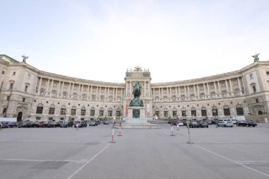VIENNA, AUSTRIA - OCTOBER 31 2016: Equestrian statue of Prince E clipart
