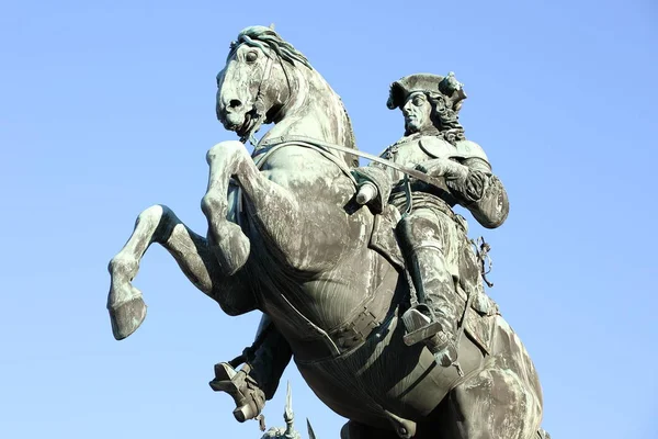 Estatua ecuestre del príncipe Eugenio de Saboya (Prinz Eugen von Sav — Foto de Stock