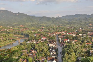 Luang Prabang şehrin görünümü