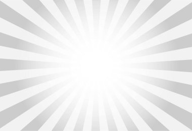 Boş fotokopi alanına sahip gri güneş patlaması arkaplanı vektörü
