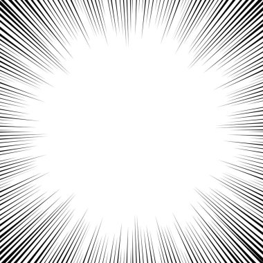 Çizgi roman hız çizgilerinin vektörü