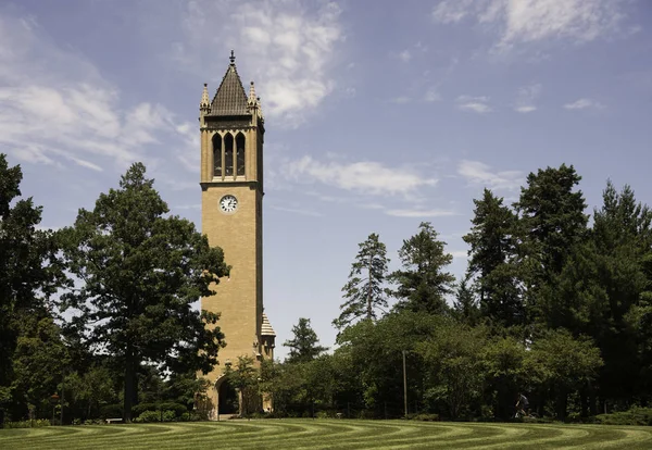 Torre do Relógio na Universidade Estadual de Iowa — Fotografia de Stock