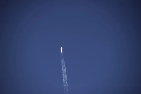 Falcon Heavy Lançamento Cabo Canaveral Flórida — Fotografia de Stock