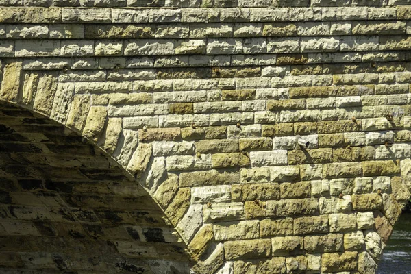 Detail Van Stenen Boogbrug Minneapolis — Stockfoto