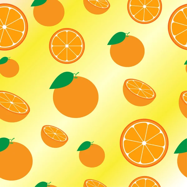 Fondo de patrón sin costura naranja — Vector de stock