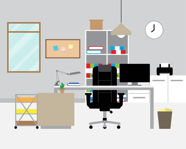 Workspace - Modern Office — Stock Vector