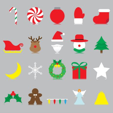 Merry Christmas - izole simgeler