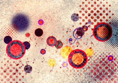 Grunge Funky müzik arka plan