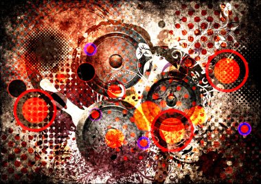 Grunge Soundspeaker çiçek ile