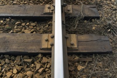 Demiryolu parça yakın çekim