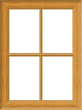 ahşap pencere çerçevesi