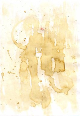 Kağıt üzerinde kahve lekeleri