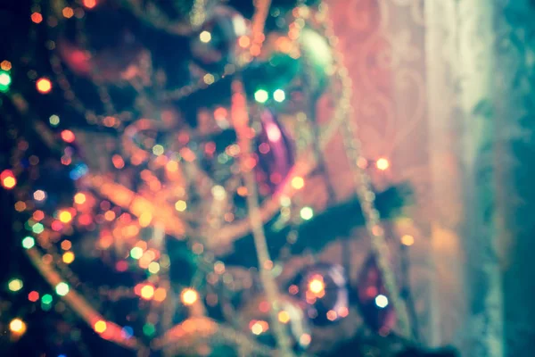 Різдвяні вогні Боке — стокове фото