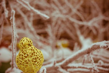 Yapay dekorasyon altın kuş Retro