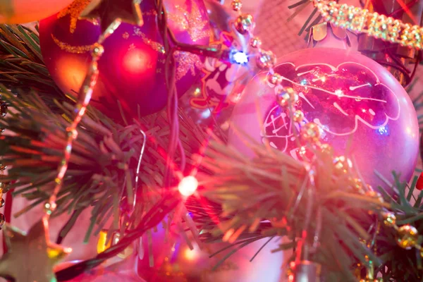クリスマス ツリーの装飾のマクロ — ストック写真
