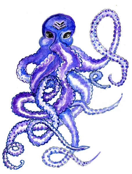 Colorful Octopus Art — Stock Photo, Image