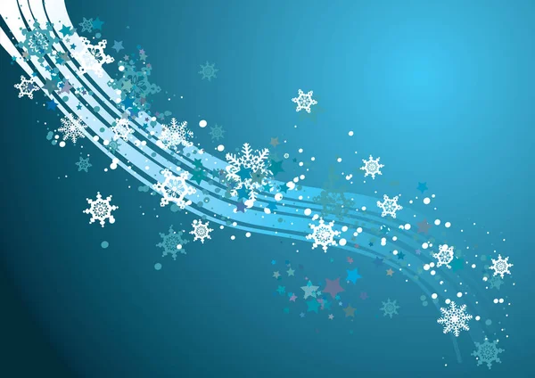 Background with Snowflakes — Stock Vector