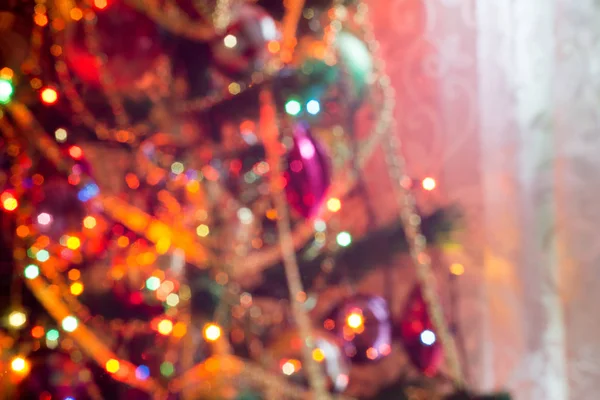 Christmas lights bokeh — Stockfoto