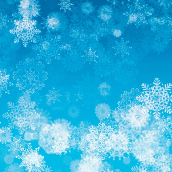 Blue Background with Snowflakes — Stock Photo, Image